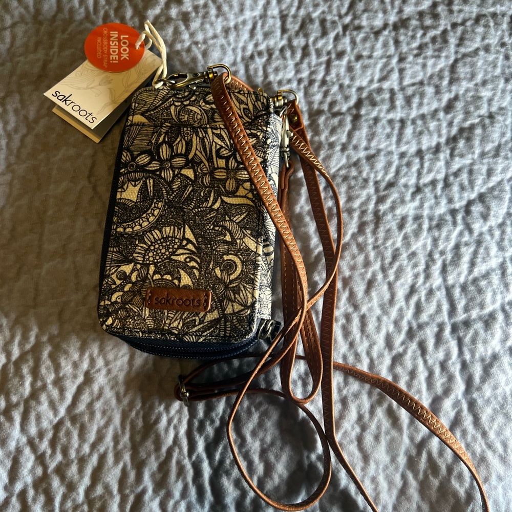 Sakroots Artists Circle Vegan Mini Floral Crossbody Bag